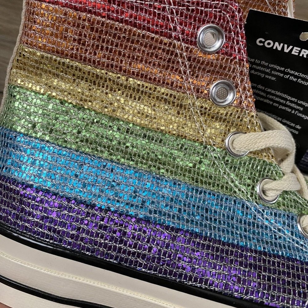 Converse x Miley Cyrus Chuck Taylor All Star 70 Hi Rainbow Women’s Size 8 - Picture 6 of 14